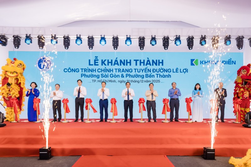 Khánh thành công trình chỉnh trang tuyến đường Lê Lợi – góp phần hoàn thiện diện mạo đô thị trung tâm TP.Hồ Chí Minh